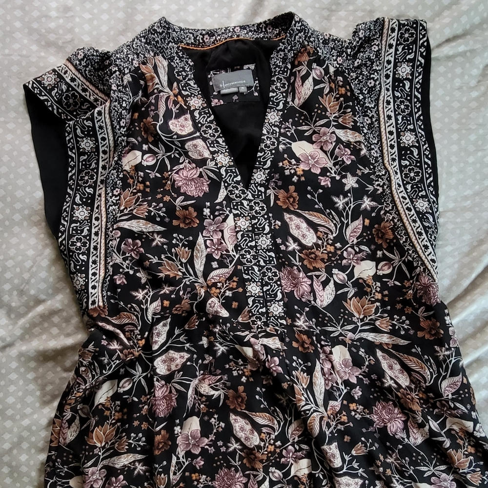 Anthropologie Floral Mini Dress